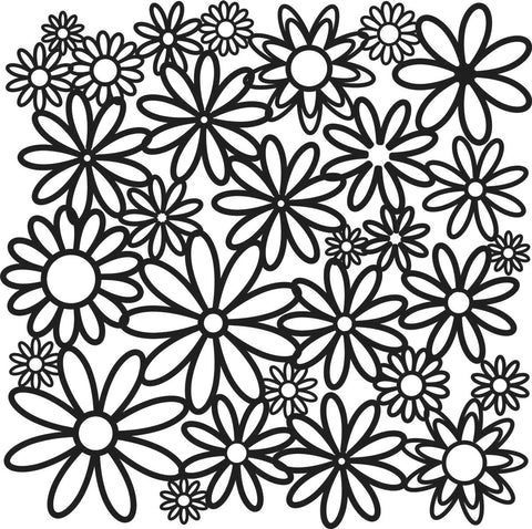 TCW155 Daisy Cluster Stencil