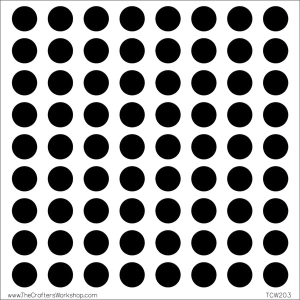 TCW203 Circle Grid Stencil