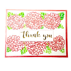 TCW6043 Layered A2 Hydrangea Banner Stencil