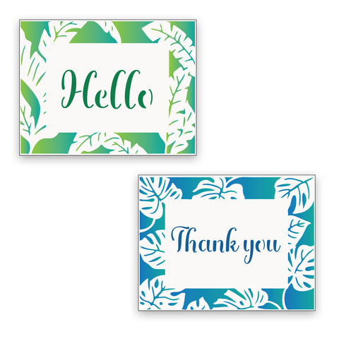 TCW6055 Monstera Banana Leaves Frame