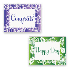 TCW6056 Plumeria Hibiscus Leaves Frame