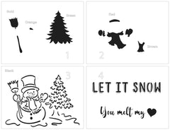Toasty Snowman Layered Stencil