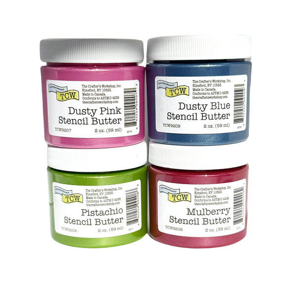 TCW9216 Stencil Butter 4 Pack-Cottage Garden