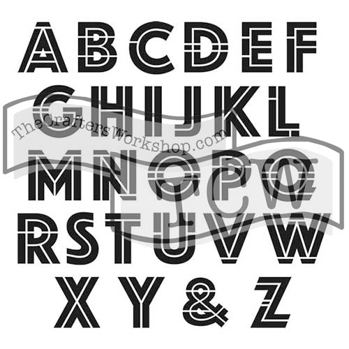 TCW555s Deco Art Alphabet