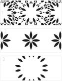 TCW6033 Layered Mums Slimline Stencil