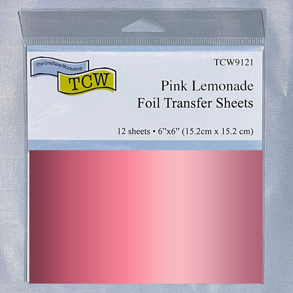TCW9121 Foil Transfer Sheets 6x6 Pink Lemonade