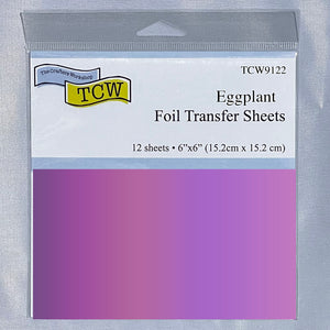 TCW9122 Foil Transfer Sheets 6x6 Eggplant