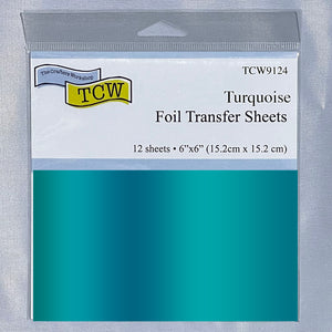 TCW9124 Foil Transfer Sheets 6x6 Turquoise