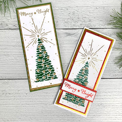 TCW6011 Tall Christmas Tree Layered Slimline Stencil