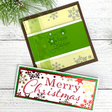 TCW6009 Merry Snowflakes Layered Slimline Stencil