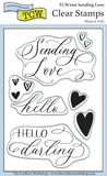 TCW2201 Sending Love 4x6 Clear Stamps