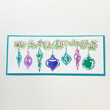 TCW6007 Ornaments Layered Slimline Stencil