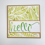 TCW6031 Hello Layered Slimline Stencil