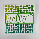 TCW6031 Hello Layered Slimline Stencil