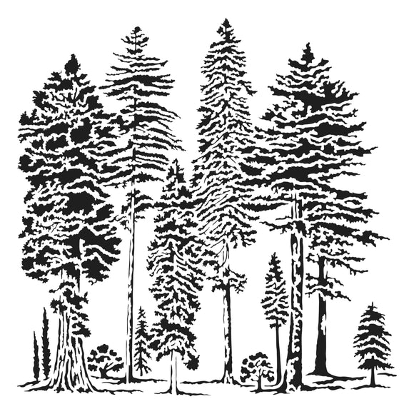 TCW1040s Majestic Forest Stencil