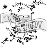 TCW177 Cherry Blossoms Stencil