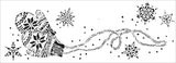 TCW2193 Snowy Mittens Sign Stencil