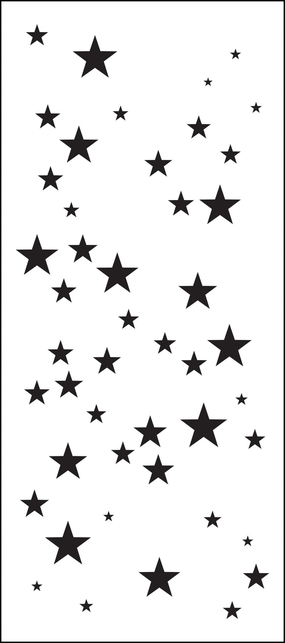 TCW2302 Star Sparkle Slimline Stencil