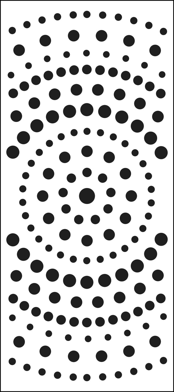 TCW2307 Concentric Circles Slimline Stencil