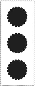 TCW2310 Scalloped Circles Slimline Stencil
