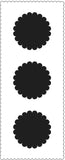 TCW2310 Scalloped Circles Slimline Stencil