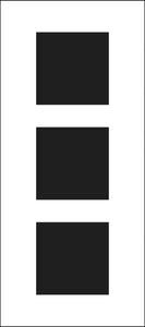TCW2311 Triple Squares Slimline Stencil
