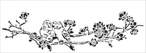 TCW2417 Stencil Love Birds