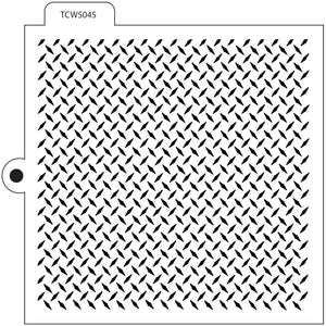 TCW5045 Diamond Tread Cookie Stencil