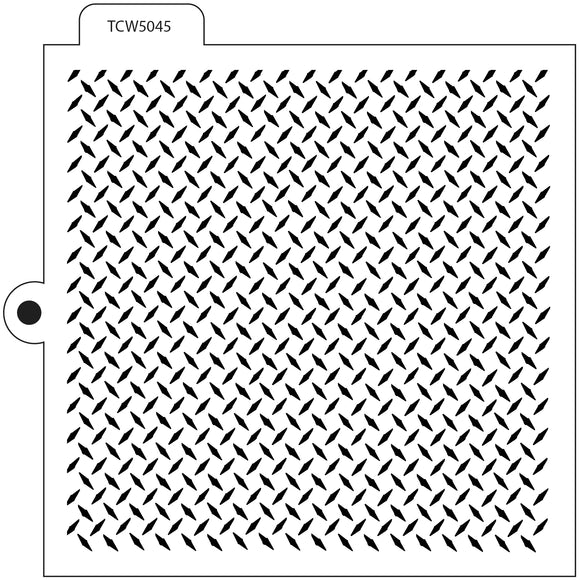 TCW5045 Diamond Tread Cookie Stencil