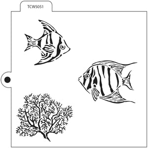 TCW5051 Fishies Cookie Stencil