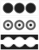 TCW6023 Triple Daisies Layered Slimline Stencil