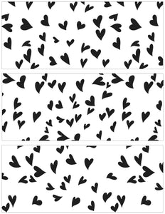 TCW6024 Groovy Hearts Layered Slimline Stencil