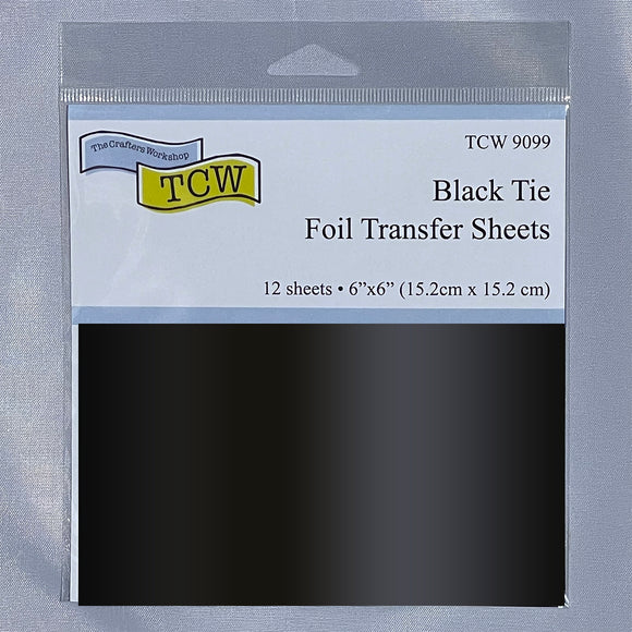 TCW9099 Black Tie Foil Transfer Sheets 6x6
